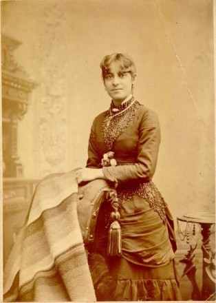 Maggie L. Walker as a young woman, around age 22. Ca. 1885-1890.